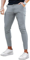 GINGTTO Mens Dress Pants Slim Fit Chino Pants for Men - Slim Comfort