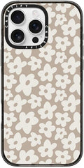 Impact Case for iPhone 16 Pro Max Natural Flower - Clear Black