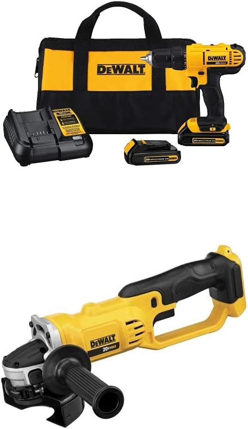Dewalt DCD771C2 20V MAX Compact Drill Driver and Grinder Kit