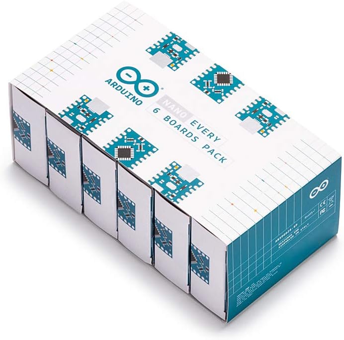 Arduino Nano Every Pack of 6 Boards for Embedded Projects