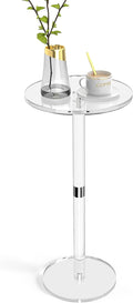 Modern Clear Acrylic End Table - Stylish Space Saver