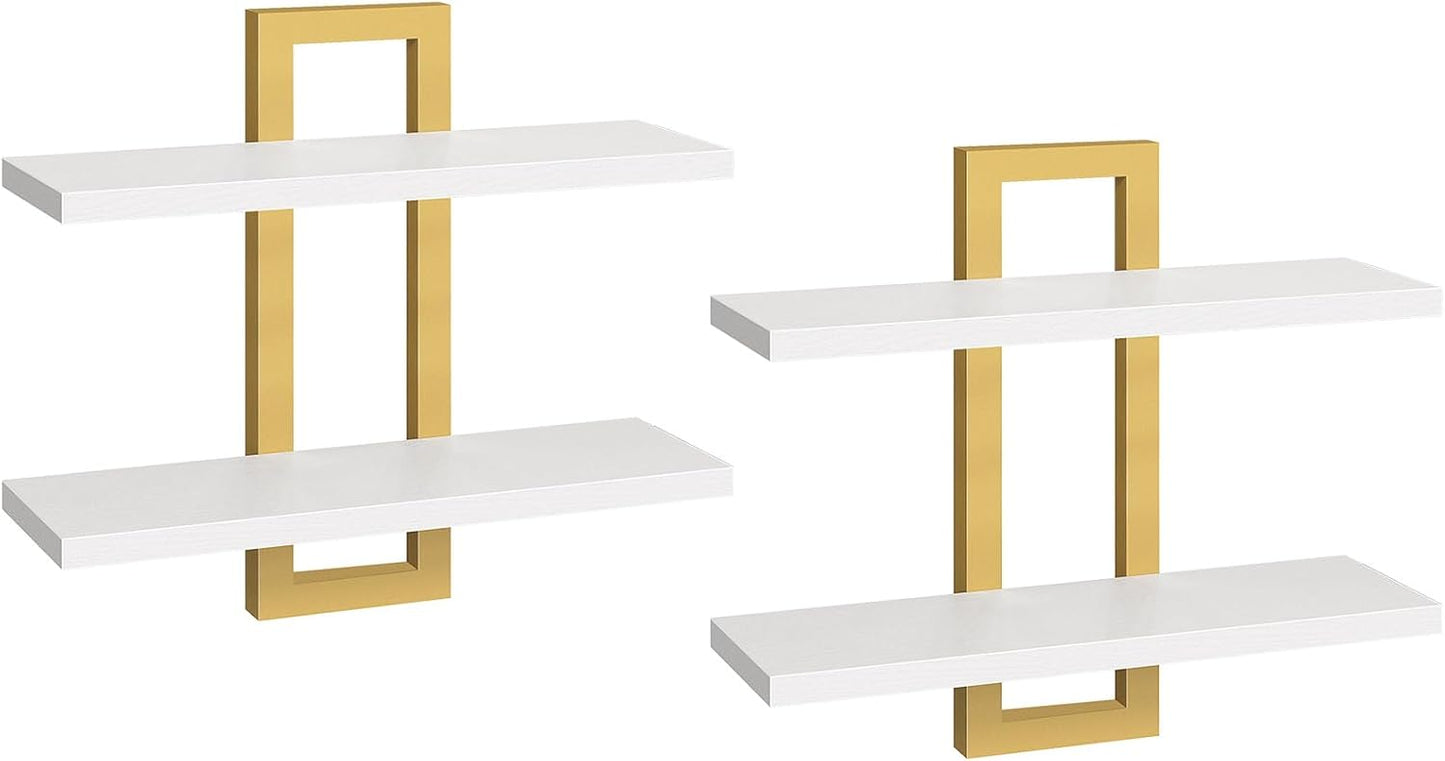 HOOBRO Floating Shelves Set of 2 for Stylish Home Storage