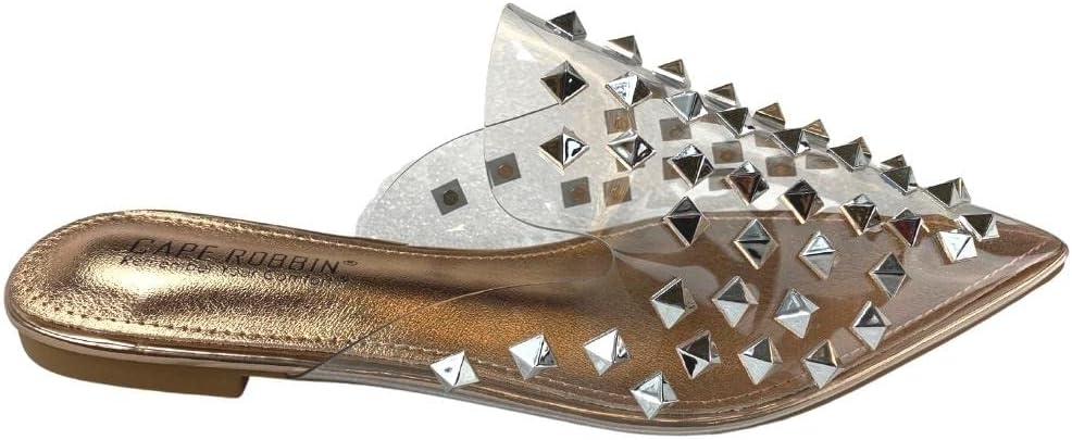 Cape Robbin Sandals Mule Sierra with Rhinestone Studs for Style