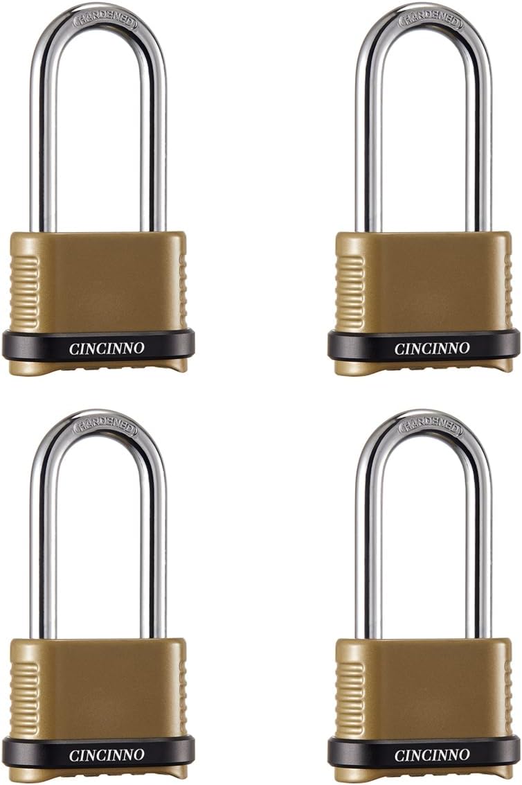 Heavy Duty Combination Lock with Long Shackle for Security