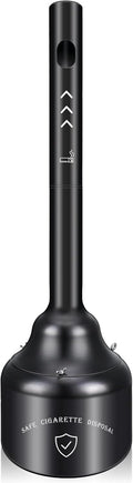 Steel Cigarette Butt Receptacle for Outdoor Cleanliness and Safety