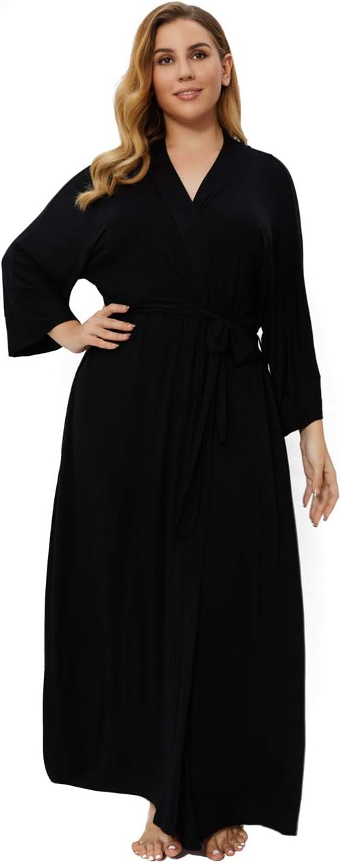 Plus Size Long Robes for Women - Soft and Comfortable Kimonos
