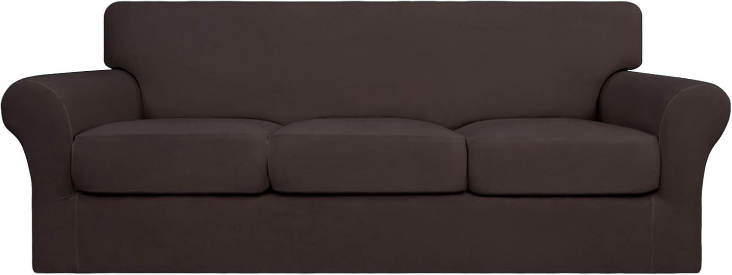Easy-Going 4 Pieces Stretch Soft Couch Cover for Dogs and Pets