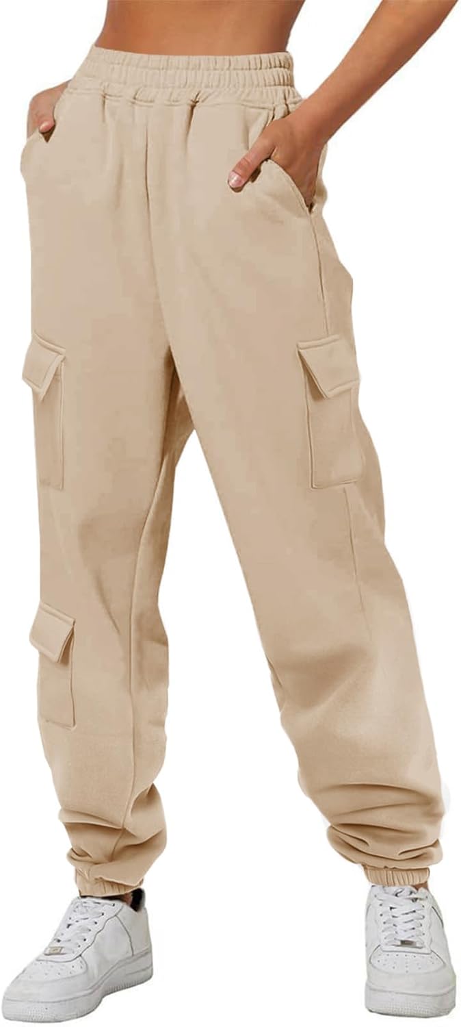 Aleumdr Womens Sweatpants Cargo Joggers for Fall Activities