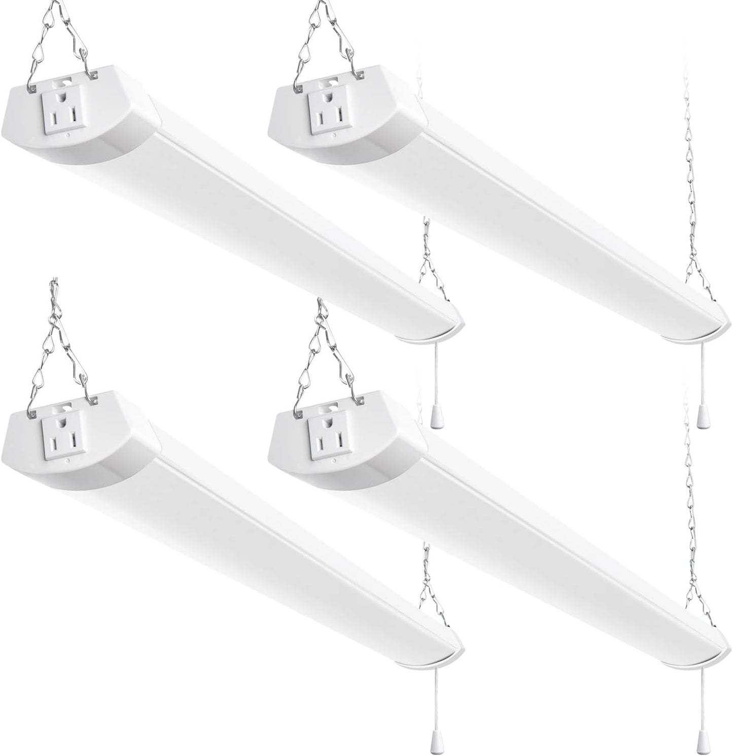 Hykolity 4FT LED Shop Light Linkable - Super Bright Utility Lighting