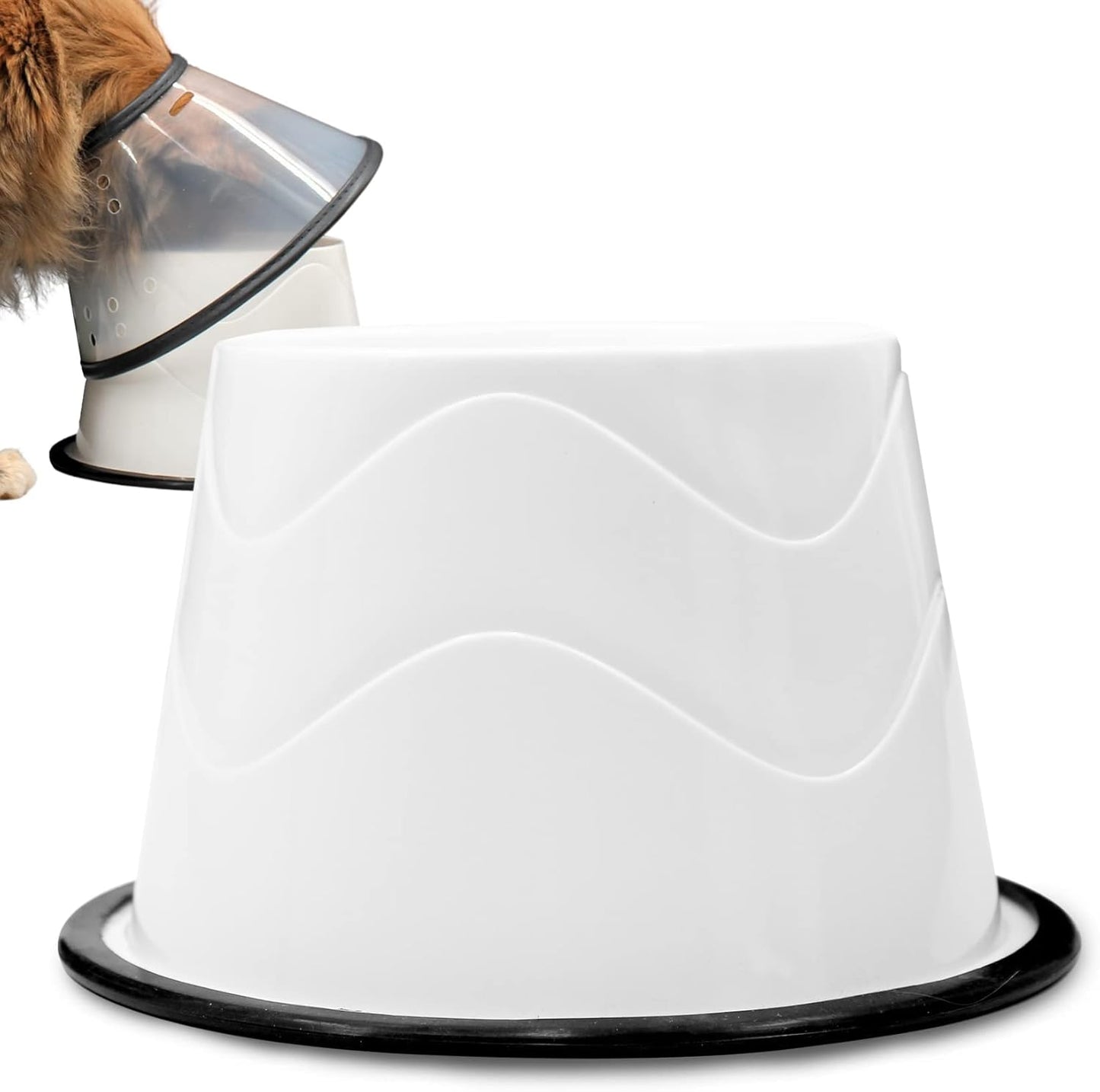 No Slip Base Elevated Bowls for Small Dogs and Cats - 2 Pair