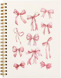 Coquette Pink Bow Notebook Journal - Preppy Pink Aesthetic 5.5x8.3