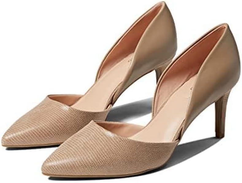 Bandolino Womens Grenow Pumps: Elegant Mixed-Media Design