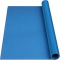 Large 48x24 in Silicone Countertop Mat - 2MM Heat Resistant Light Blue
