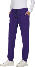 Women's 7-Pocket Stretch Jogger Scrub Pants - Comfortable Fit