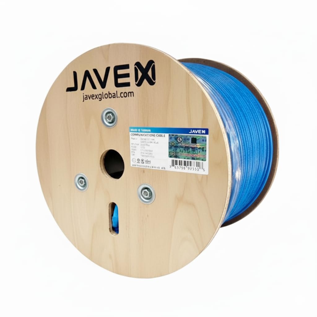 High-Speed JAVEX 23AWG CAT6A Ethernet Cable for PoE++ Use