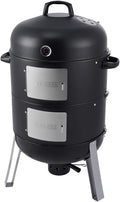 20.5 Inch Vertical Charcoal Smoker and Grill Combo for BBQ