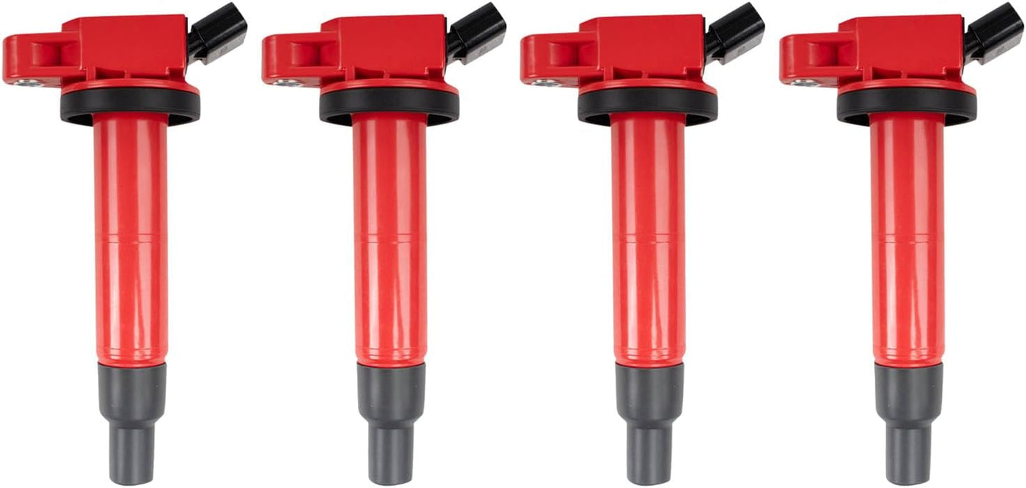 TRQ Ignition Coil Set for Pontiac Vibe, Scion tC, Toyota Models