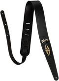 Gibson Handmade Guitar Strap Split Diamond Black - Durable Leather