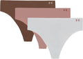 Under Armour Women's Pure Stretch No Show Thong 3-Pack - Ultra-Soft