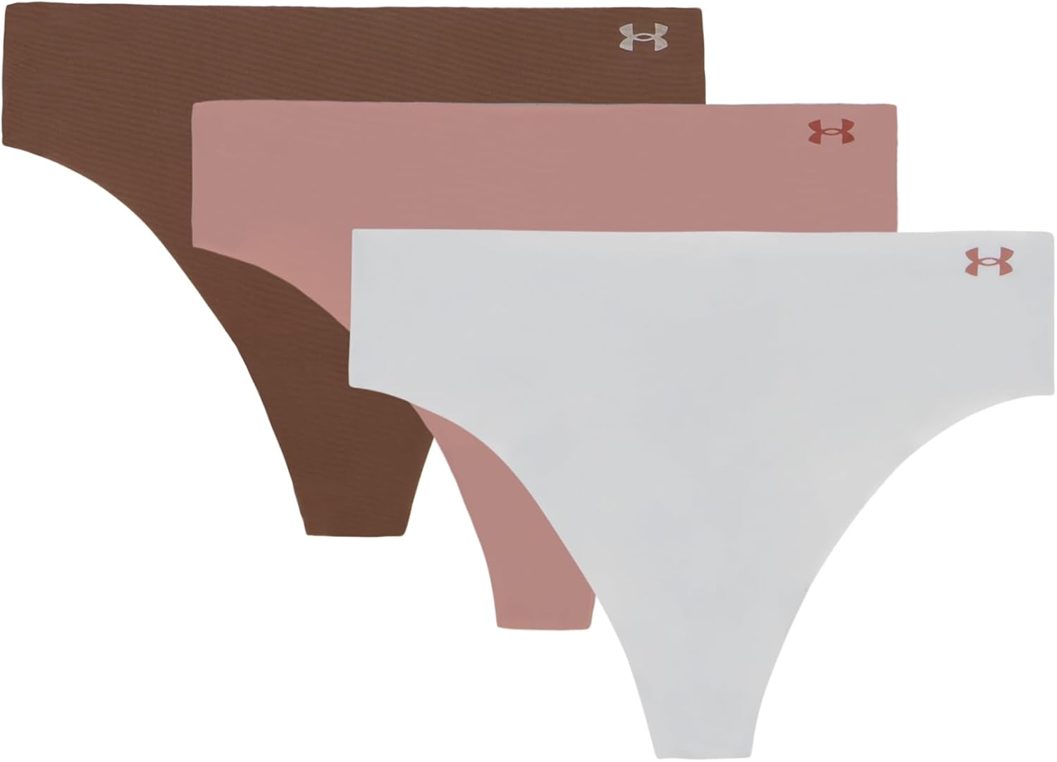 Under Armour Women's 3-pack Pure Stretch No Show Thong Underwear
