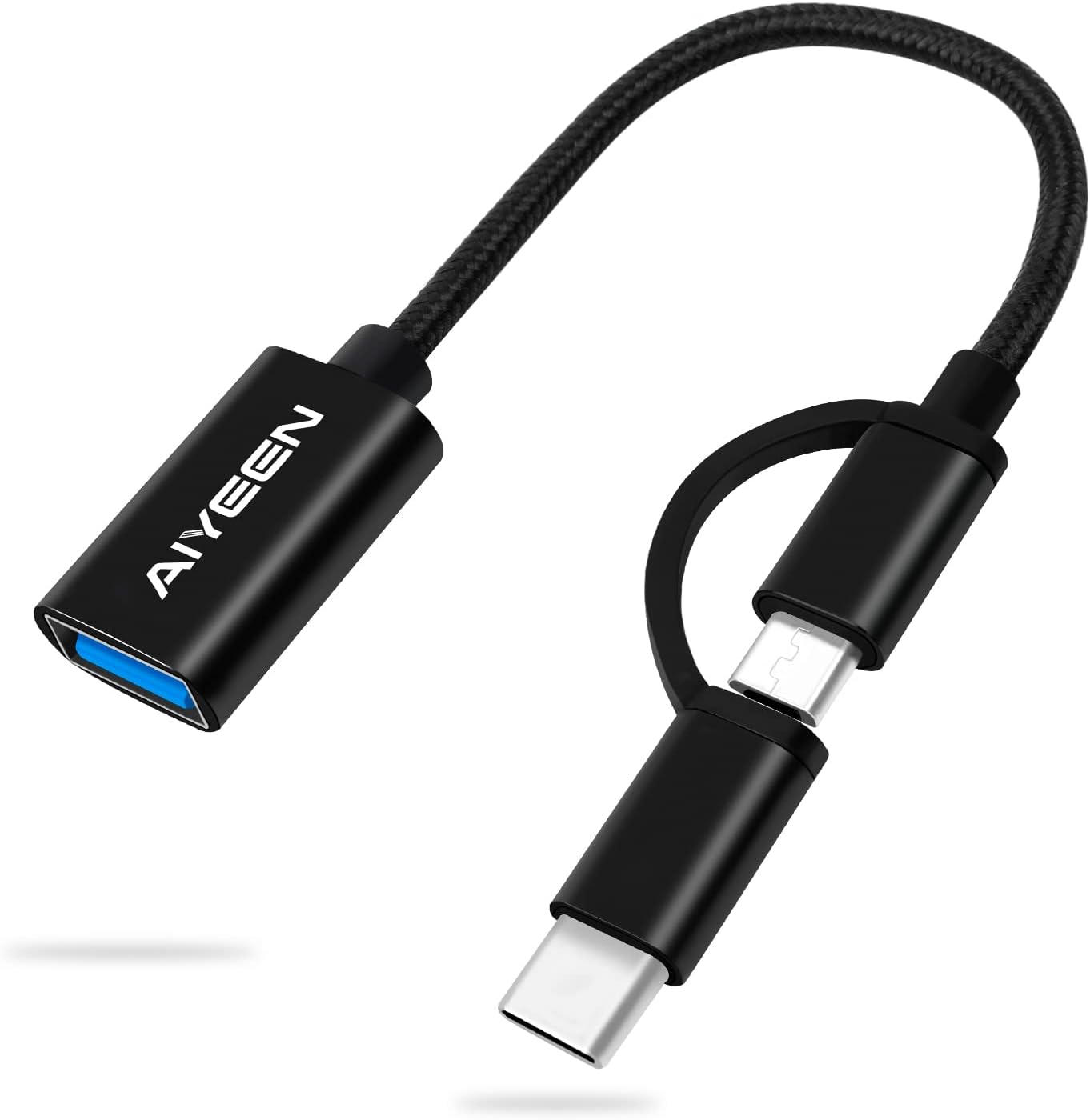 Fast Data Transfer: USB-C/Micro to USB Adapter