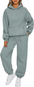 Womens 2 Piece Oversized Hoodie Sweatpants Set - Cozy Fall Loungewear