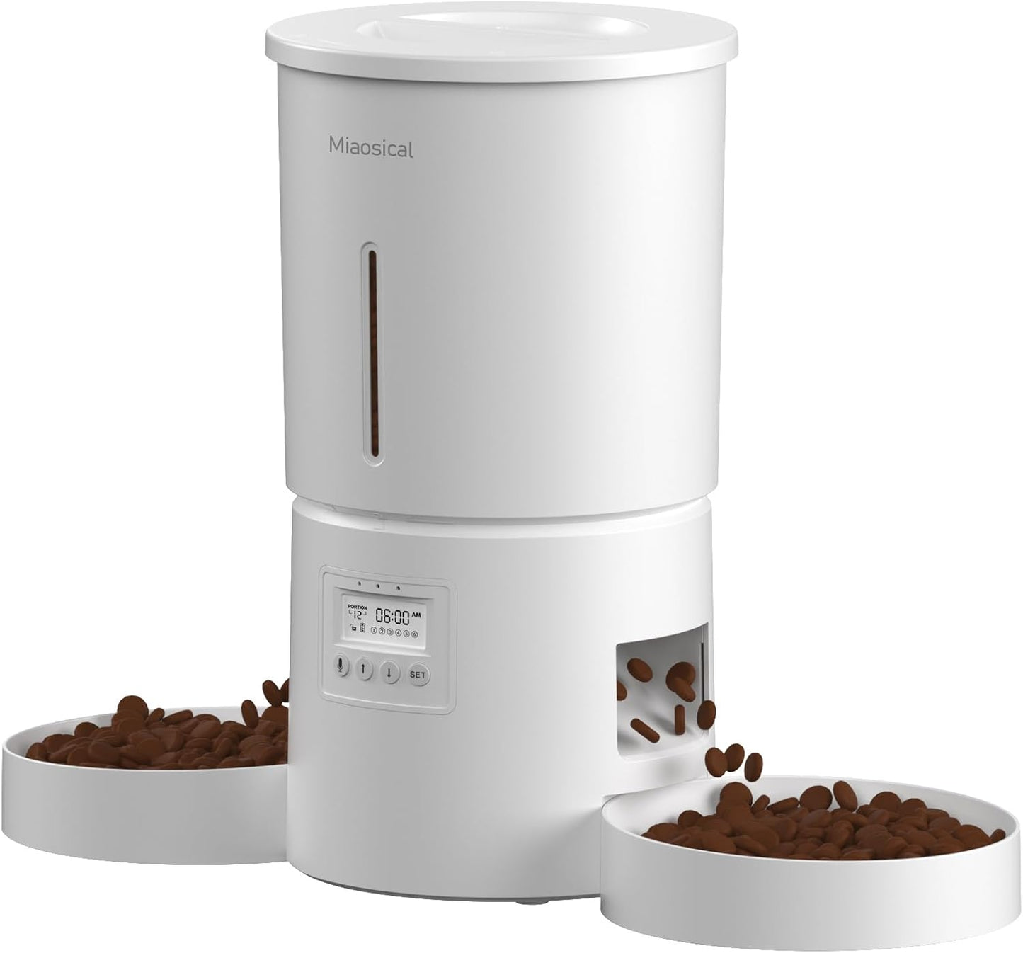 Dual Automatic Cat Feeder for 2 Cats with Flexible Schedule