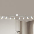8 Light Track Lighting Fixtures Ceiling Matte White - Wide 55.3in
