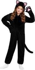GKTZ Cat Costume for Girls - Adorable Black Cat Onesie Fun