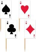 Beistle Playing Card Picks 50 Count: Perfect for Casino Nights!