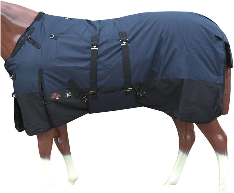 HILASON 1200D Winter Waterproof Poly Horse Blanket for Comfort