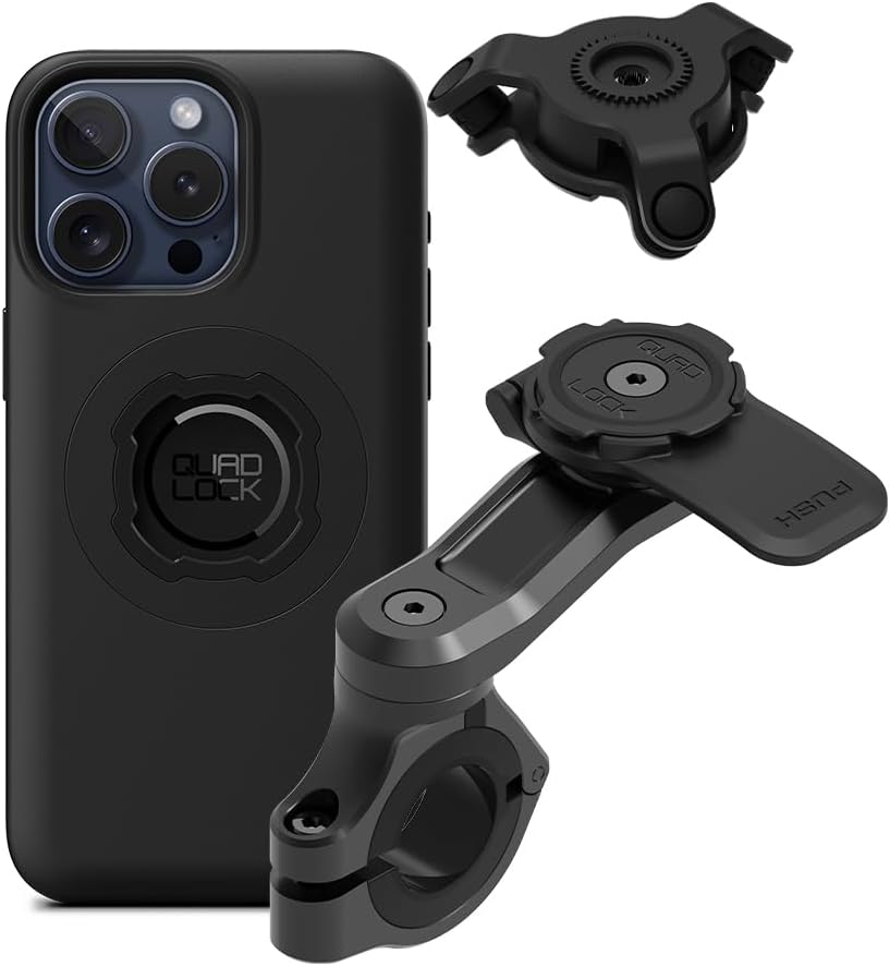 Quad Lock Motorcycle Handlebar Mount PRO Kit with MAG Case