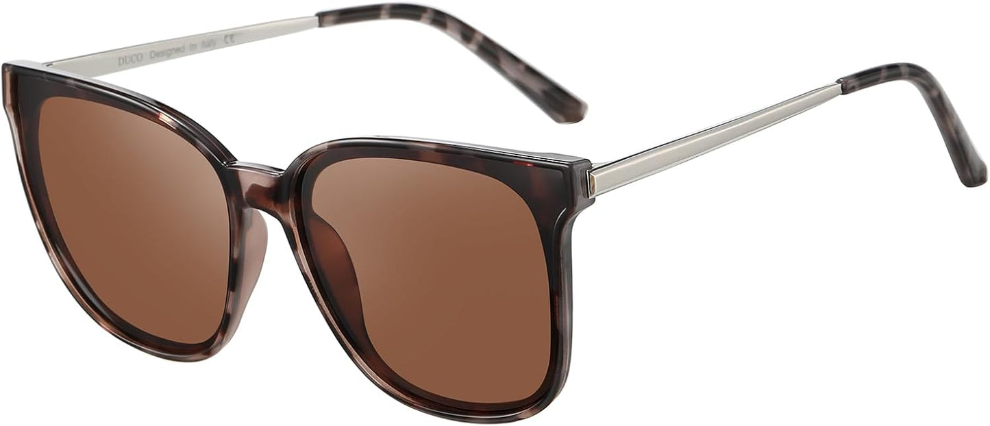 DUCO Oversized Polarized Sunglasses for Women with UV400 Protection