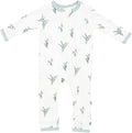 KYTE BABY Unisex Bamboo Rayon Zippered Romper 0-24 Months - Soft Boys