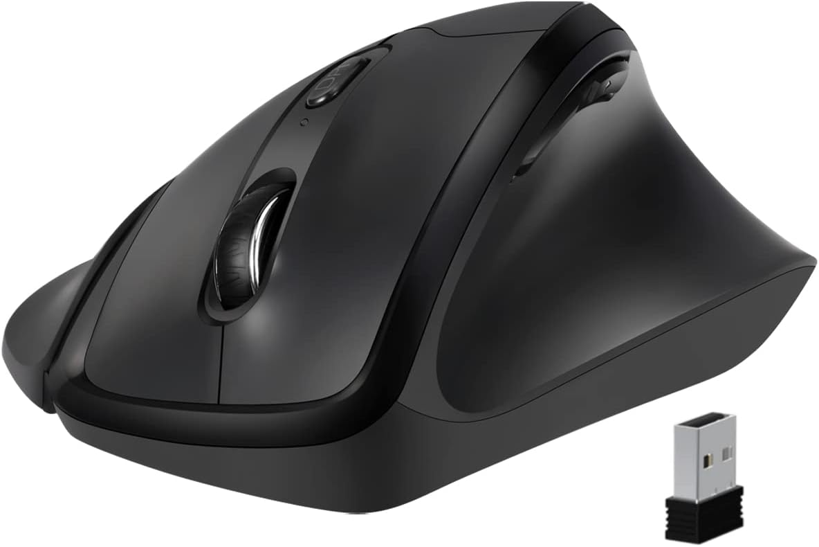CENSI Ergonomic Vertical Wireless Mouse: 3 Adjustable DPI Levels
