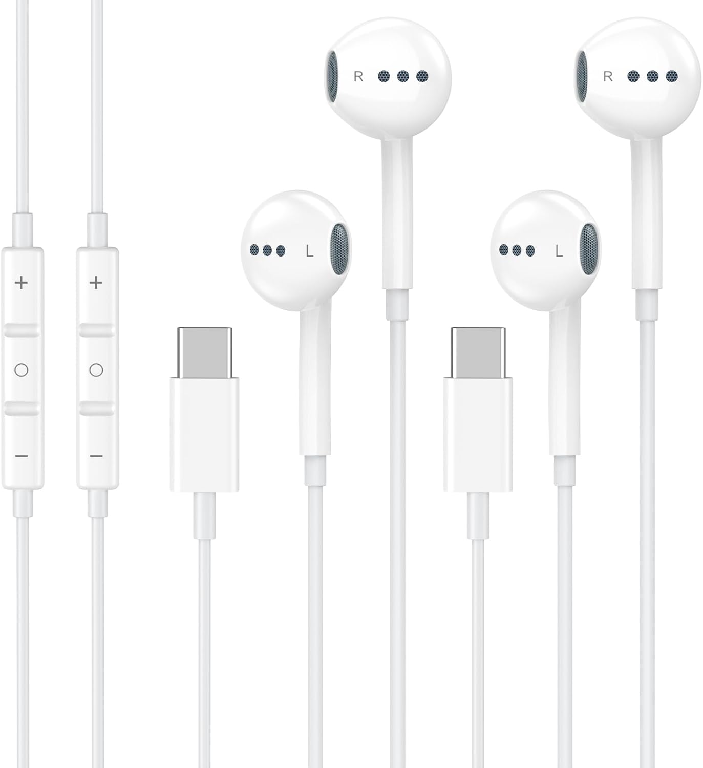 Ucaca USB C Earphones - Noise Cancelling & Remote Control