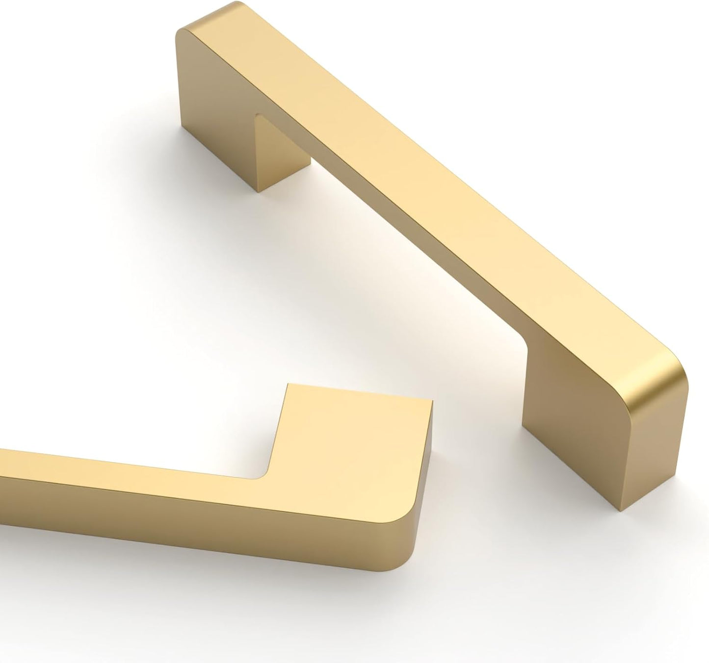 Brushed Gold Cabinet Pulls - 10 Pack 3.75 Inch Handles