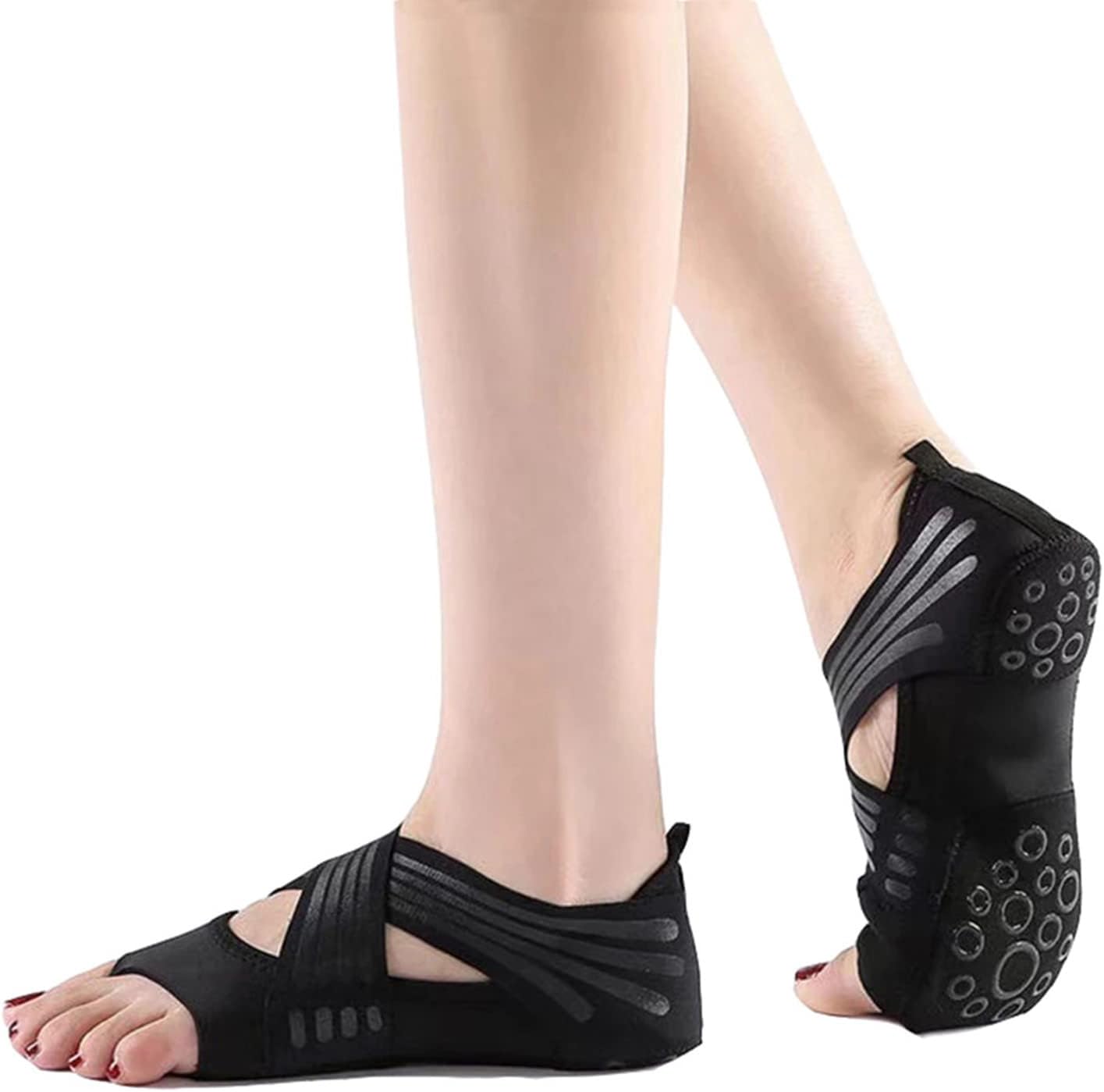 KIPETTO Toeless Yoga Socks: Anti-skid Grip for All Workouts!