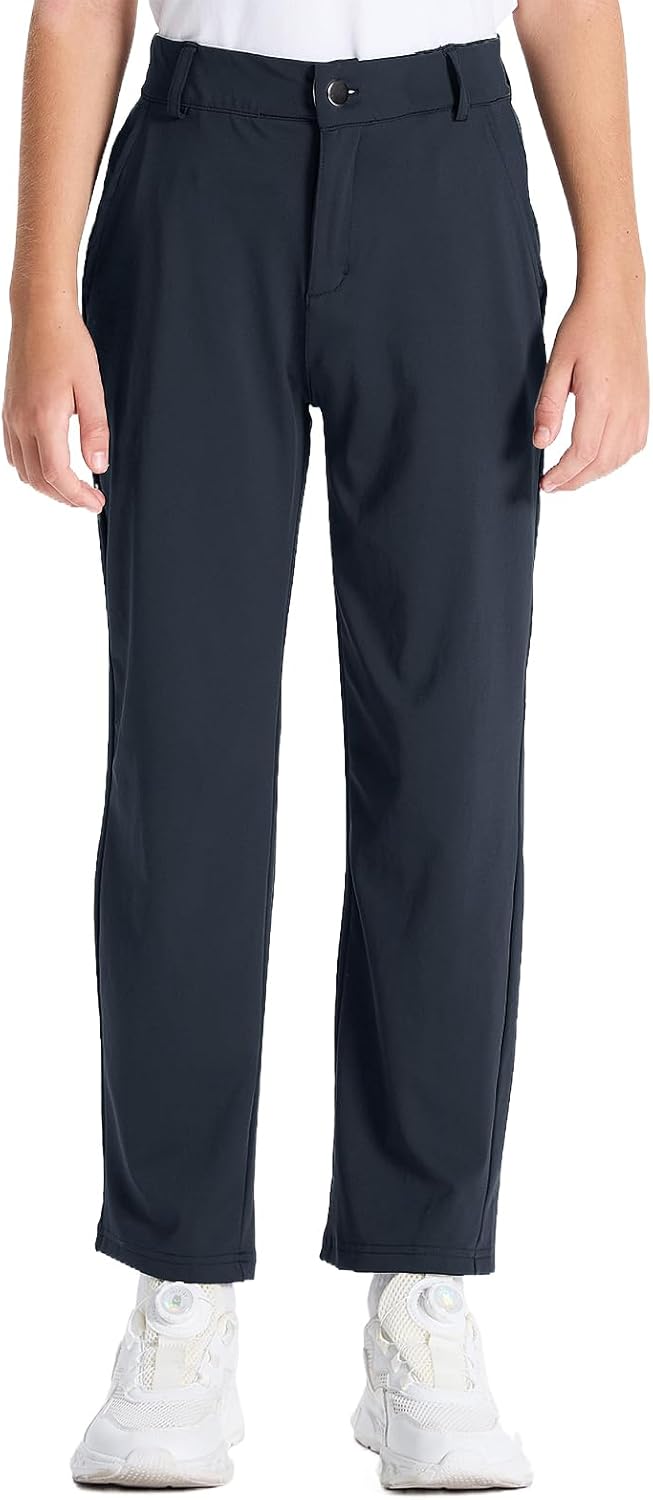 DEVOROPA Youth Boys Golf Pants for School and Athletic Wear