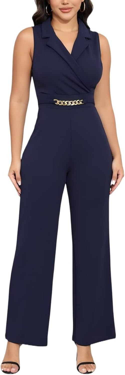 DeftSharp Women's Sexy Cocktail Party Jumpsuit for All Occasions