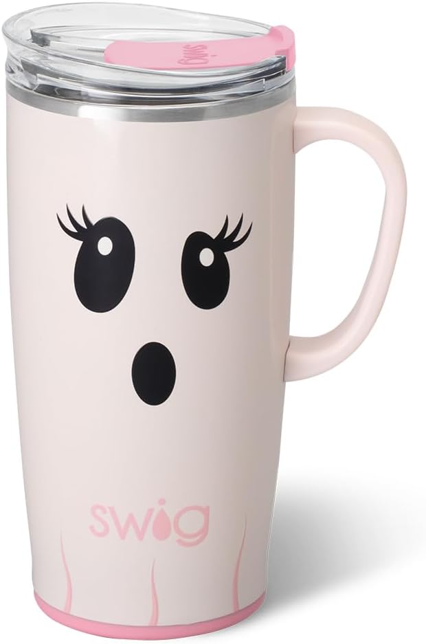 Swig Life 22oz Travel Mug with Handle and Lid for Halloween Fun