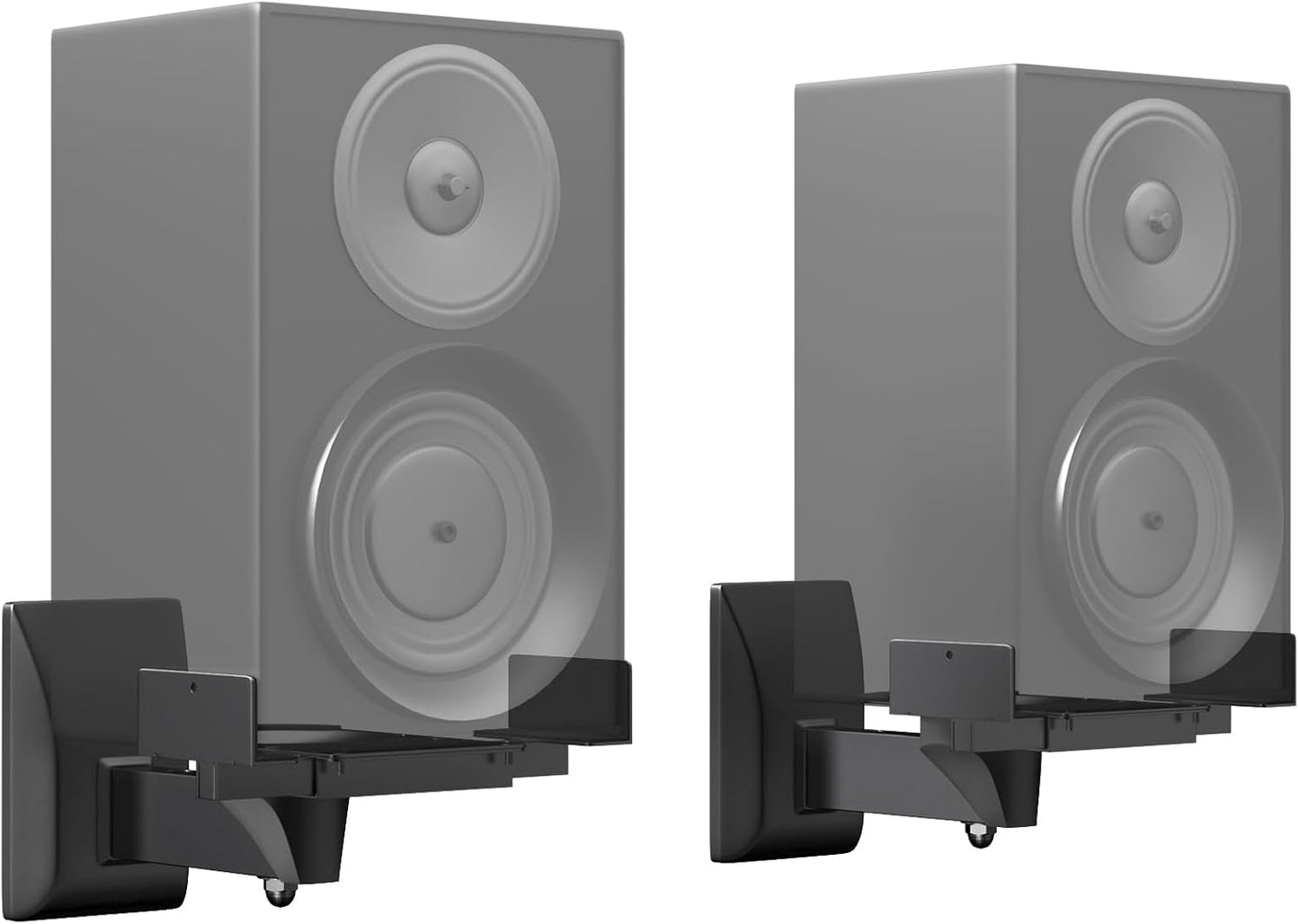 PUTORSEN Universal Speaker Wall Mounts - Secure Surround Sound, 2 Pack