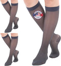 Sheer Compression Stockings for Women 15-20mmHg - Closed Toe