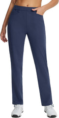 Women's Fleece Lined Golf Pants - Water Resistant, Straight 29in