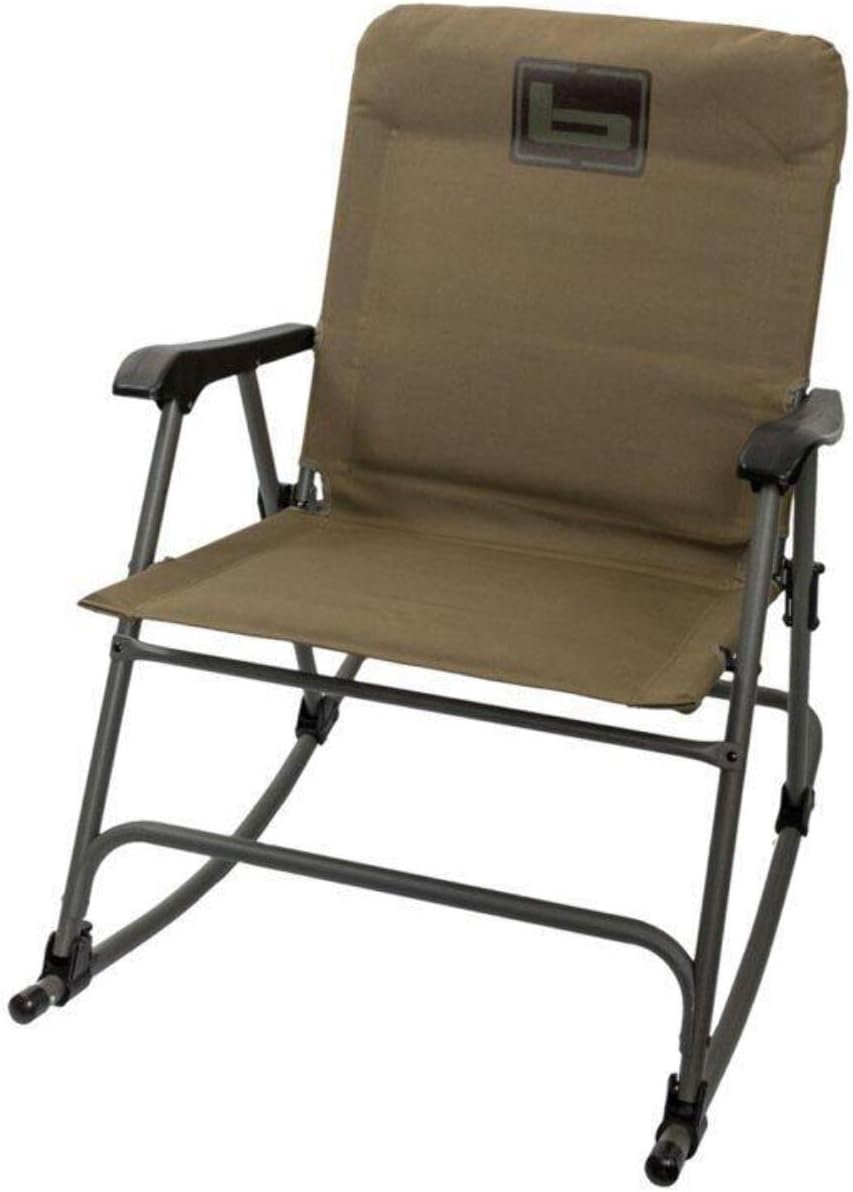 Banded Rocking Chair: Comfort in Spanish Moss
