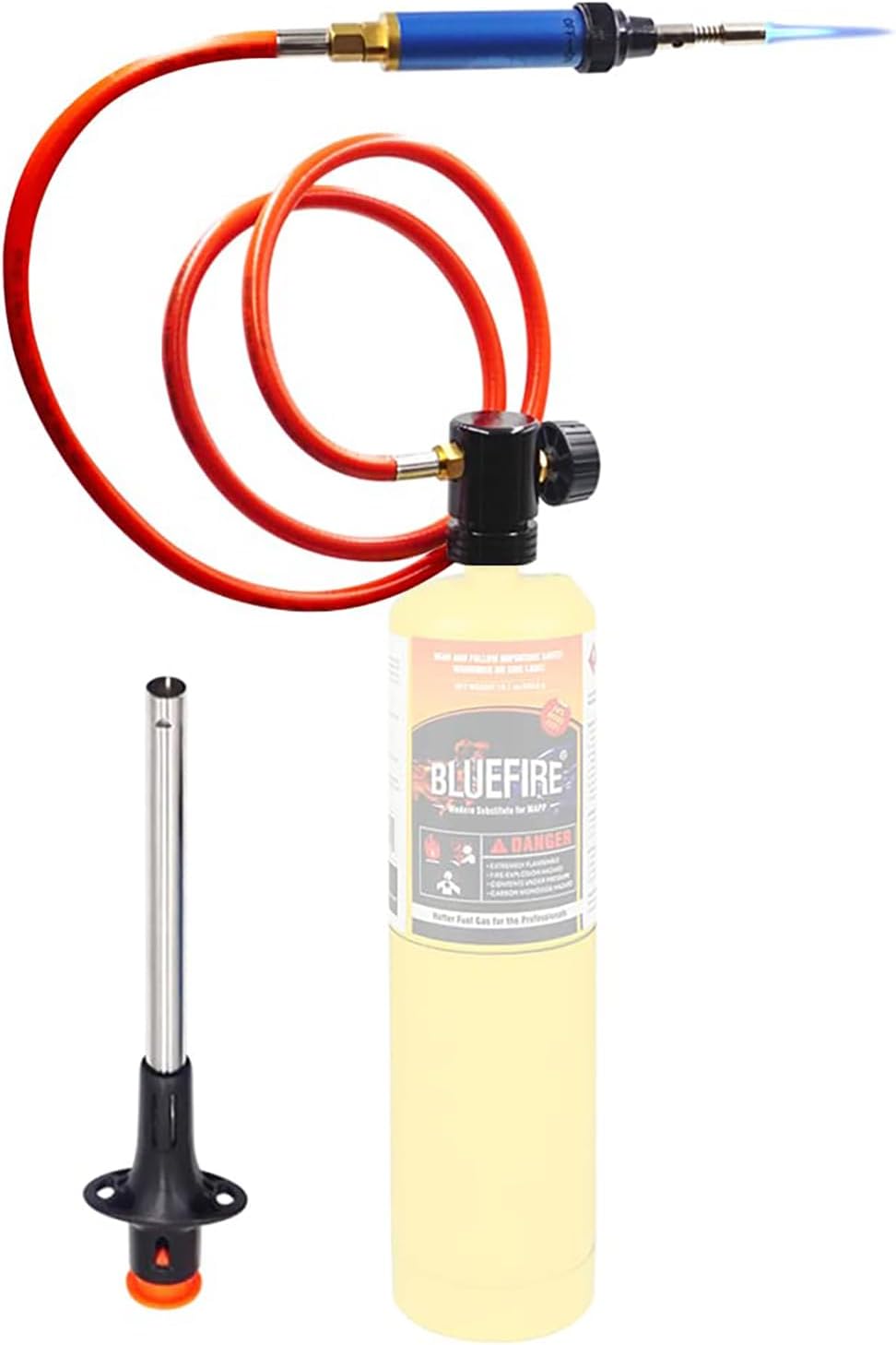 BLUEFIRE Propane/MAP Gas Soldering Torch Head Multi-Function Kit