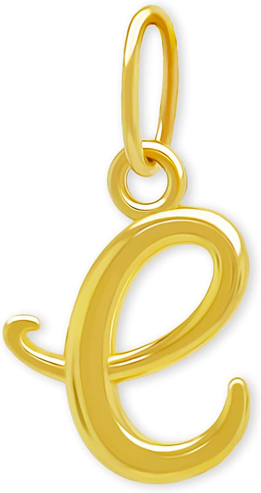 Letters A-Z Small Initial Charm Necklace in 10 Karat Gold