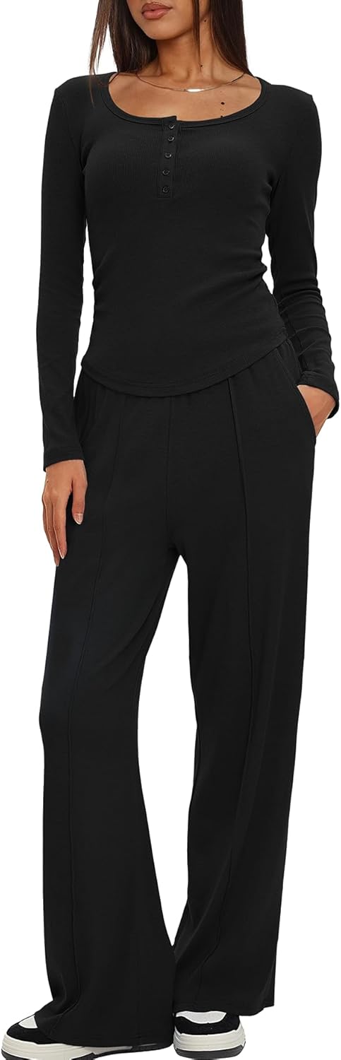 Darong Womens 2 Piece Matching Lounge Sets for Travel Comfort
