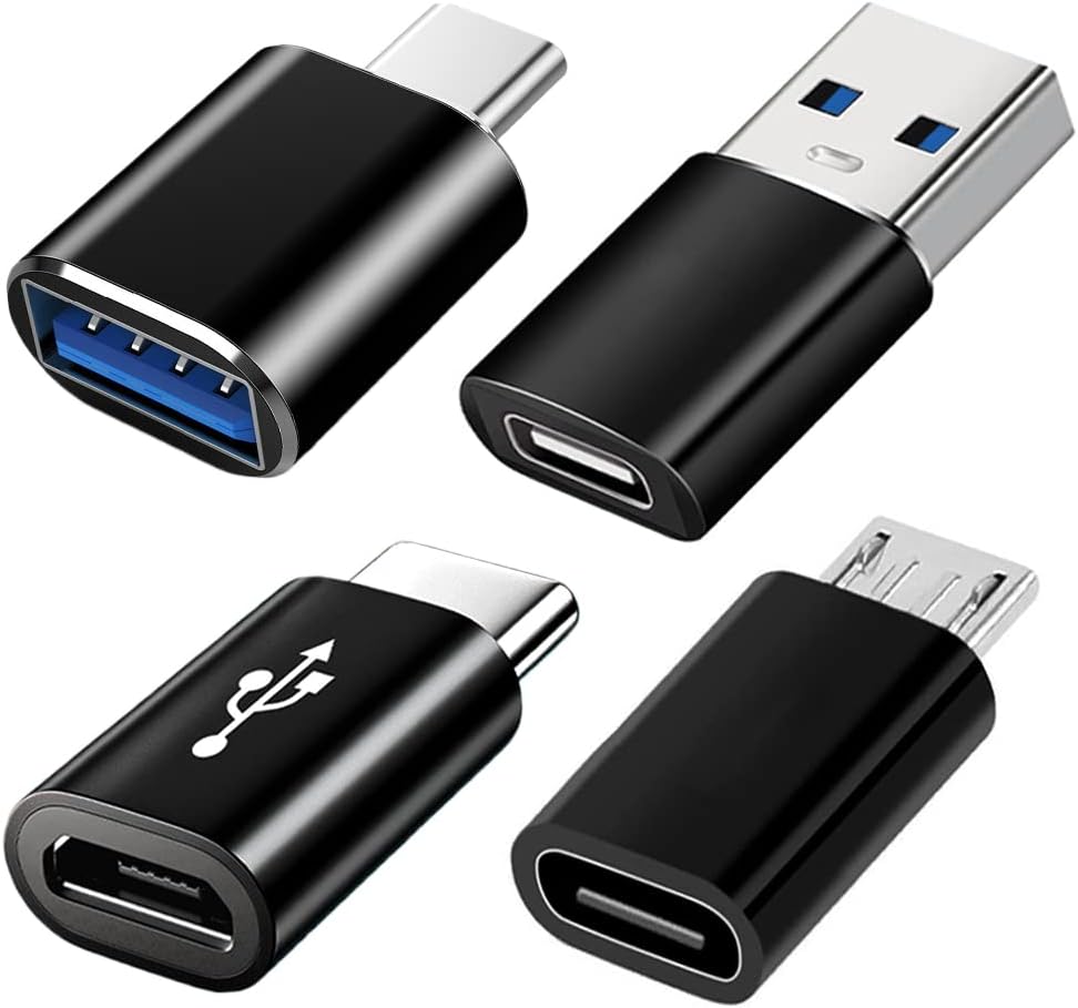 4 Pack USB C Adapters - Connect Anywhere!