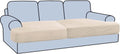 H.VERSAILTEX Stretch T Cushion Sofa Slipcovers for 2 Cushions